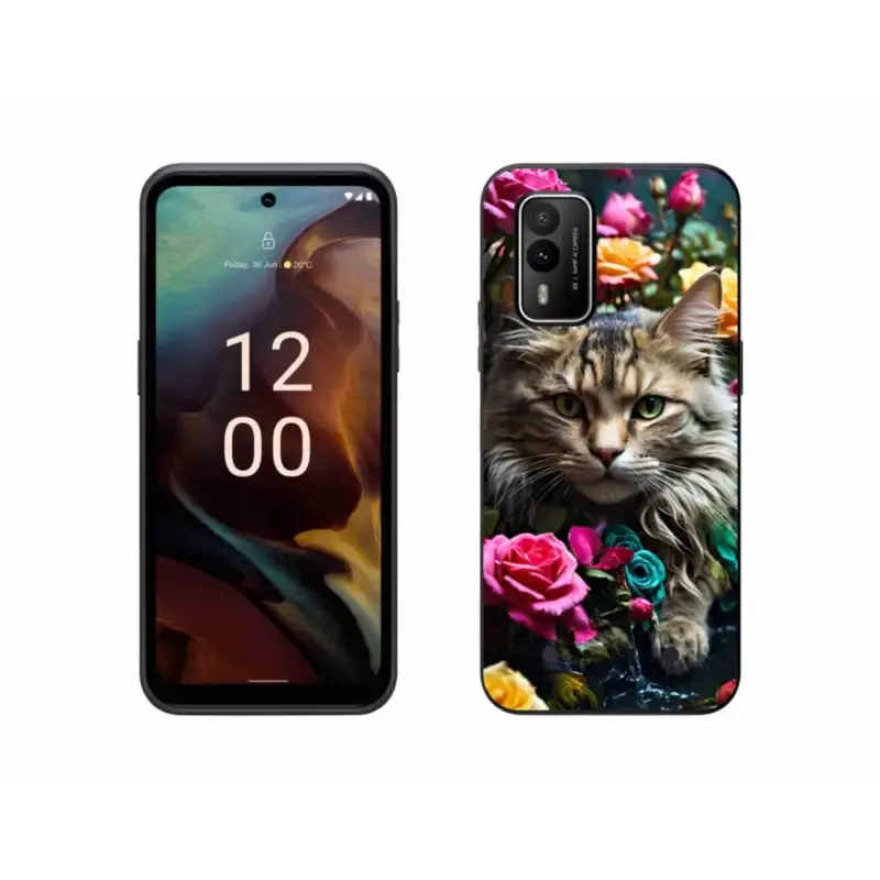 Gelový kryt mmCase na Nokia XR21 - kočíčí pohled 2 Nová Kolekce