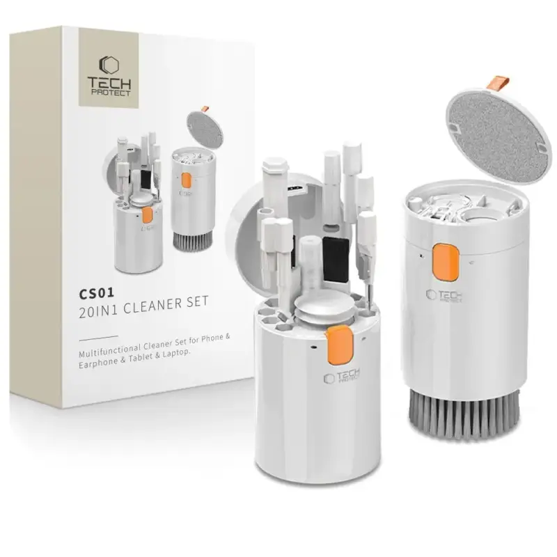 Akce Tech-Protect CS01 čisticí sada 20v1 pro elektroniku - bílá