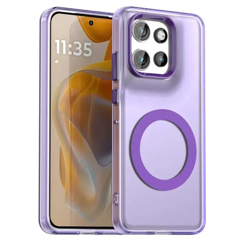 Candy gelový obal MagSafe pro Motorola Edge 60 Neo 5G/50 Neo 5G - fialový Značkový