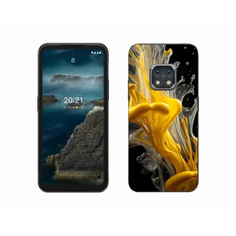 Omezená Nabídka Gelový kryt mmCase na Nokia XR20 - abstraktní motiv 48