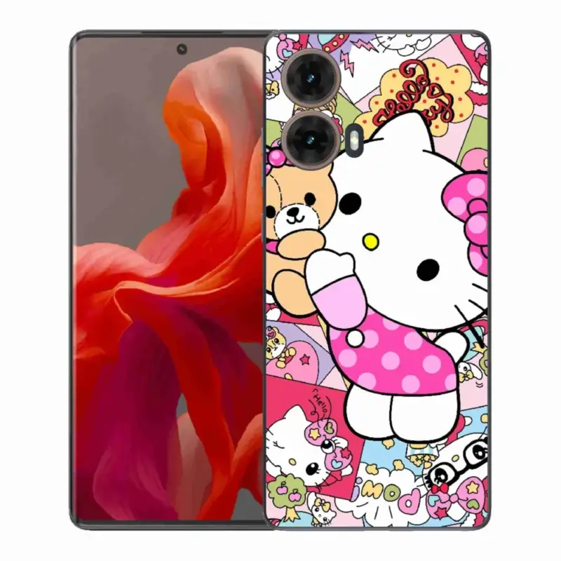 Finální Výprodej Gelový kryt mmCase na Motorola Moto G85 5G - cute kitty