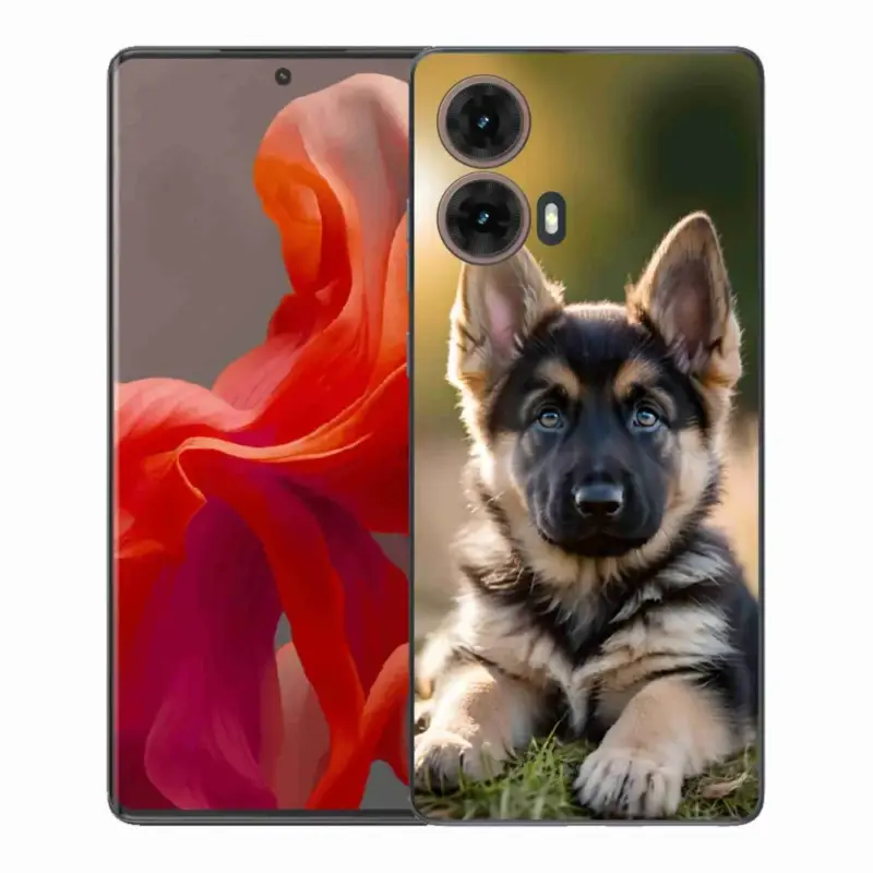 Bezpečná Platba Gelový kryt mmCase na Motorola Moto G85 5G - německý ovčák v přírodě