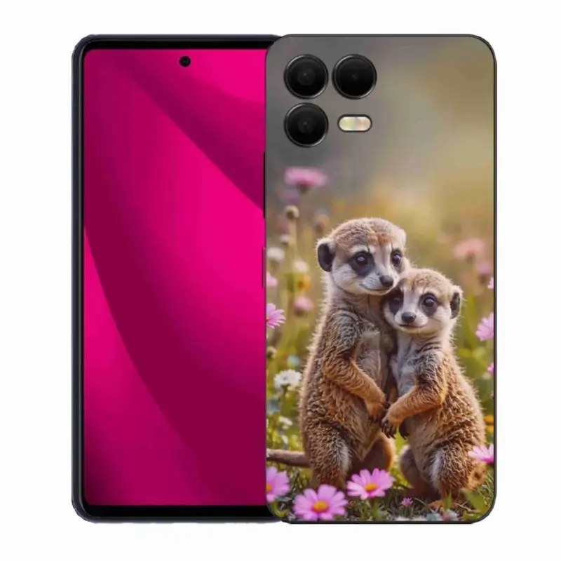 Top Prodej Gelový kryt mmCase na T phone 3 Pro - surikatí duo