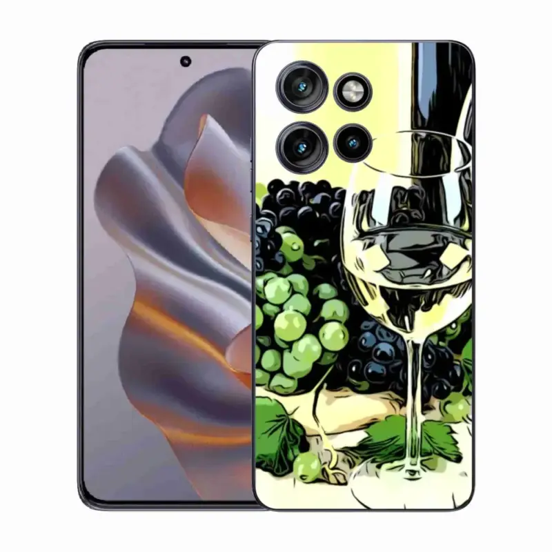 Odeslání Ihned Gelový kryt mmCase na Motorola Edge 50 Neo - sklenka vína