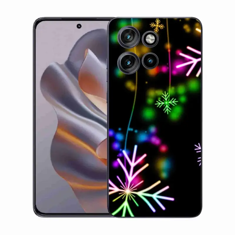 Horká Nabídka Gelový kryt mmCase na Motorola Edge 50 Neo - barevné vločky