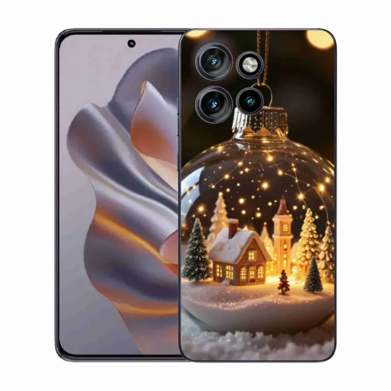 Víkendová Akce Gelový kryt mmCase na Motorola Edge 50 Neo - vánoční koule 3