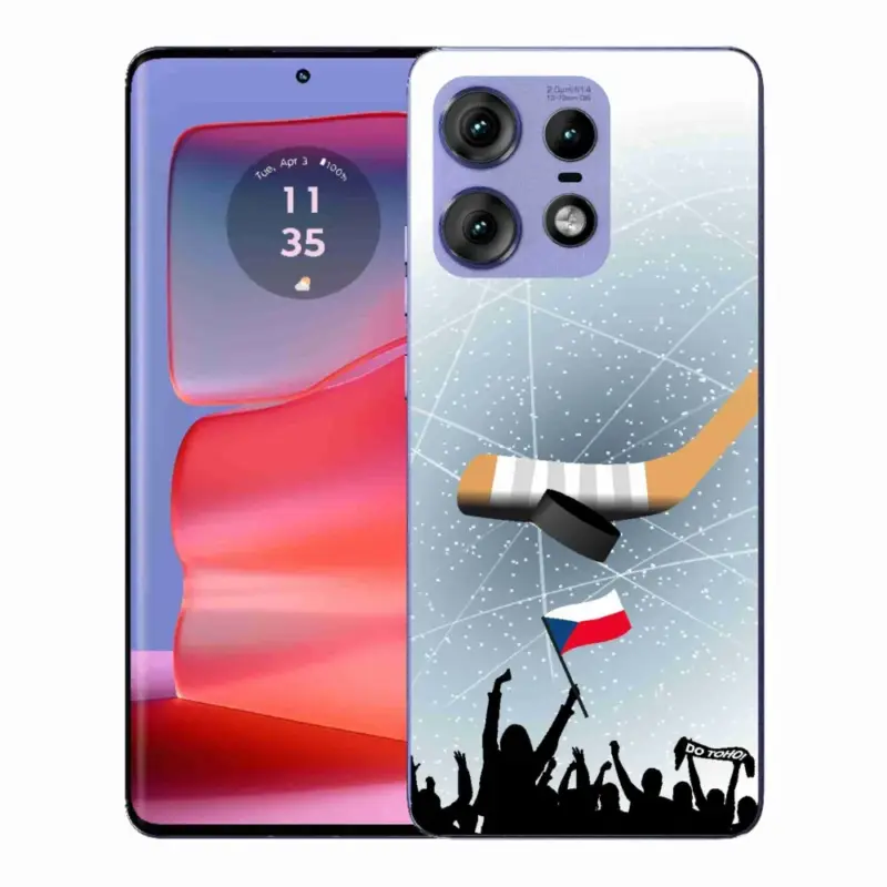 Pouze Dnes Gelový kryt mmCase na Motorola Edge 50 Pro - fanoušci hokeje