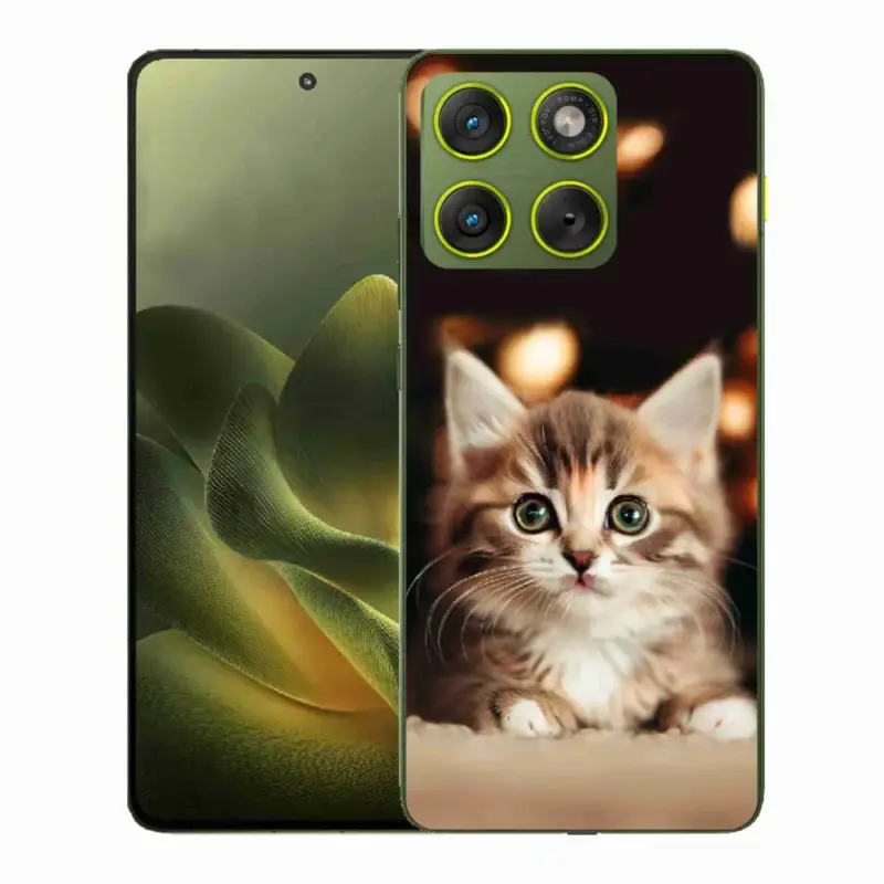 Oblíbený Gelový kryt mmCase na Motorola Edge 70 - roztomilé kotě 2