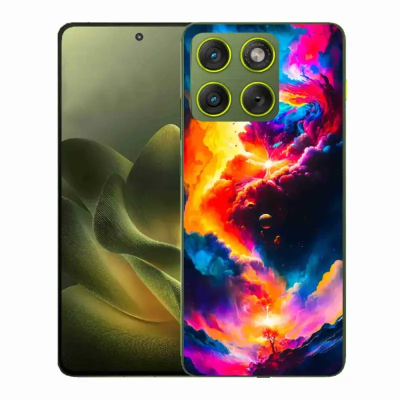Rychlé Dodání Gelový kryt mmCase na Motorola Edge 70 - abstraktní motiv