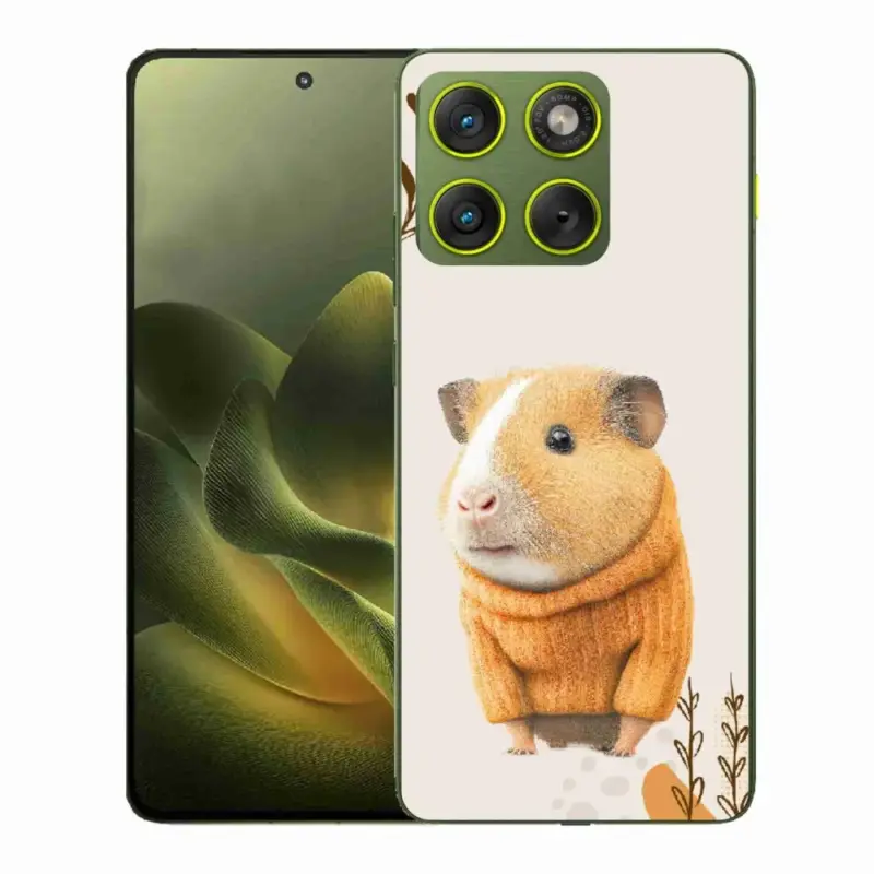 Gelový kryt mmCase na Motorola Edge 70 - morče ve svetru Super Cena
