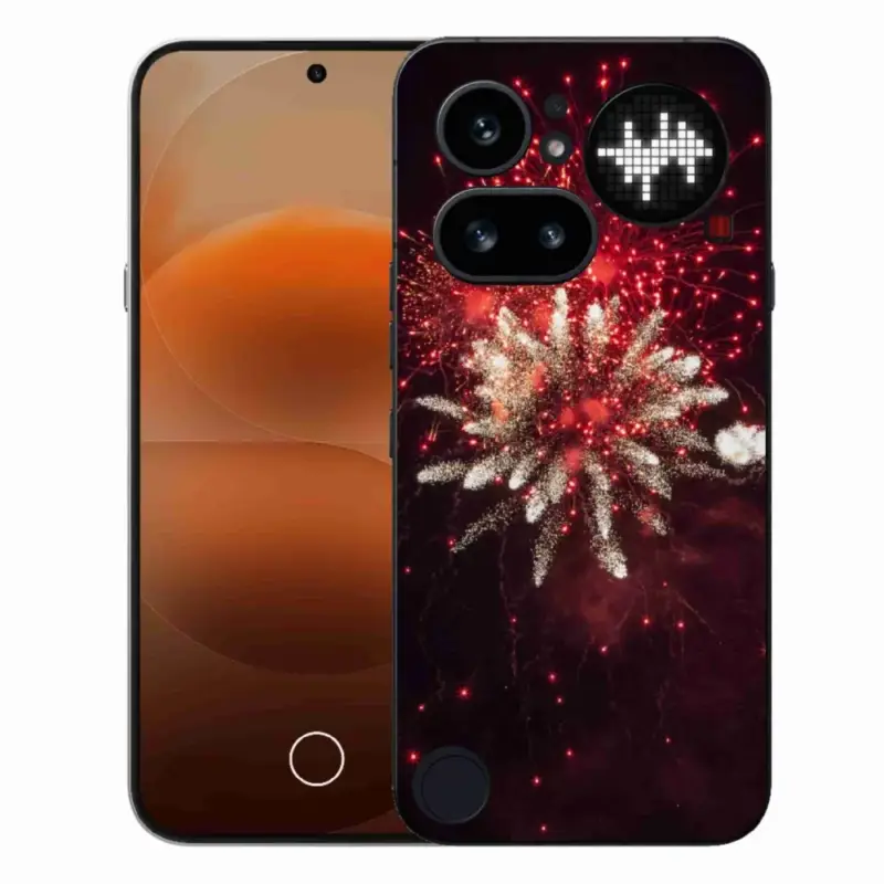 Gelový kryt mmCase na Nothing Phone (4a) - ohňostroj Sleva