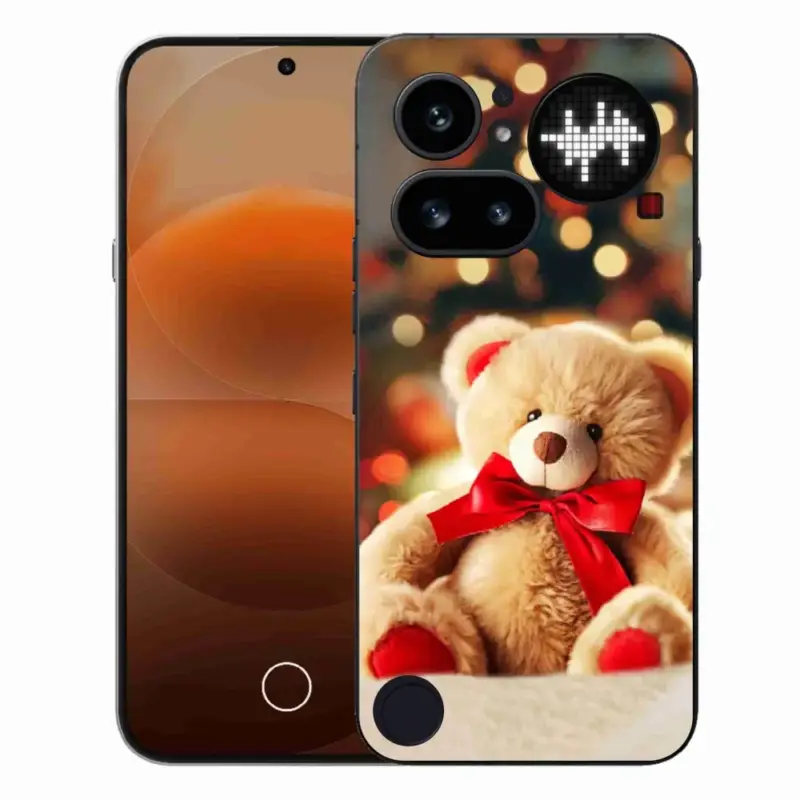 Finální Výprodej Gelový kryt mmCase na Nothing Phone (4a) - plyšový medvídek