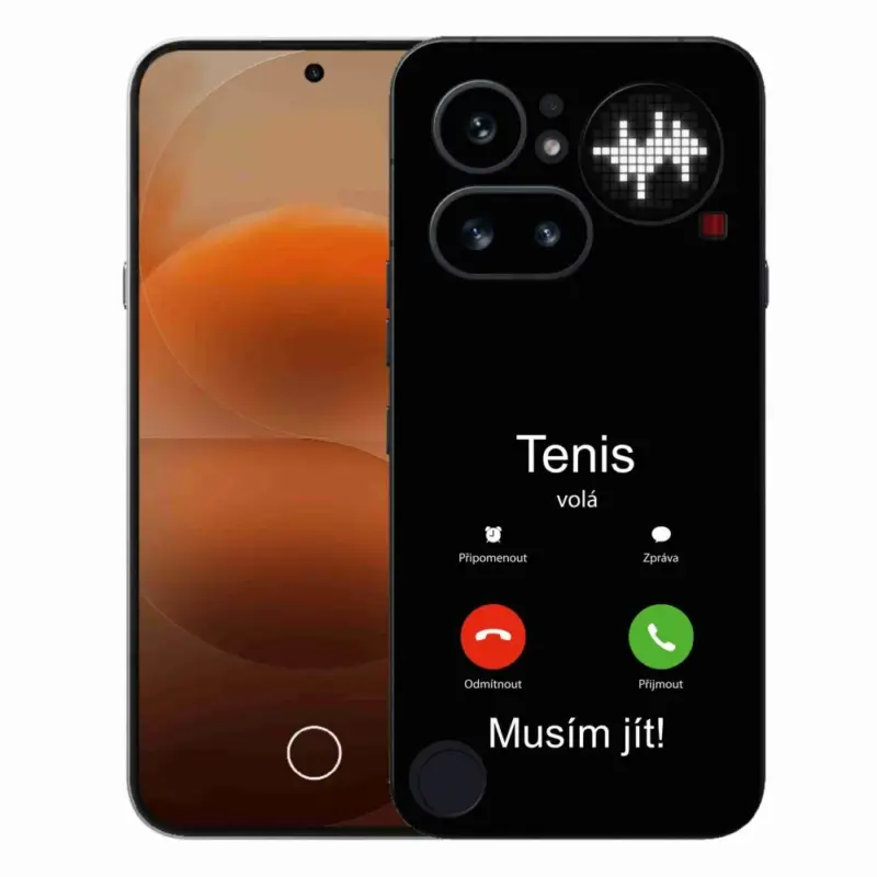 Gelový kryt mmCase na Nothing Phone (4a) - tenis volá černé pozadí Odeslání Ihned
