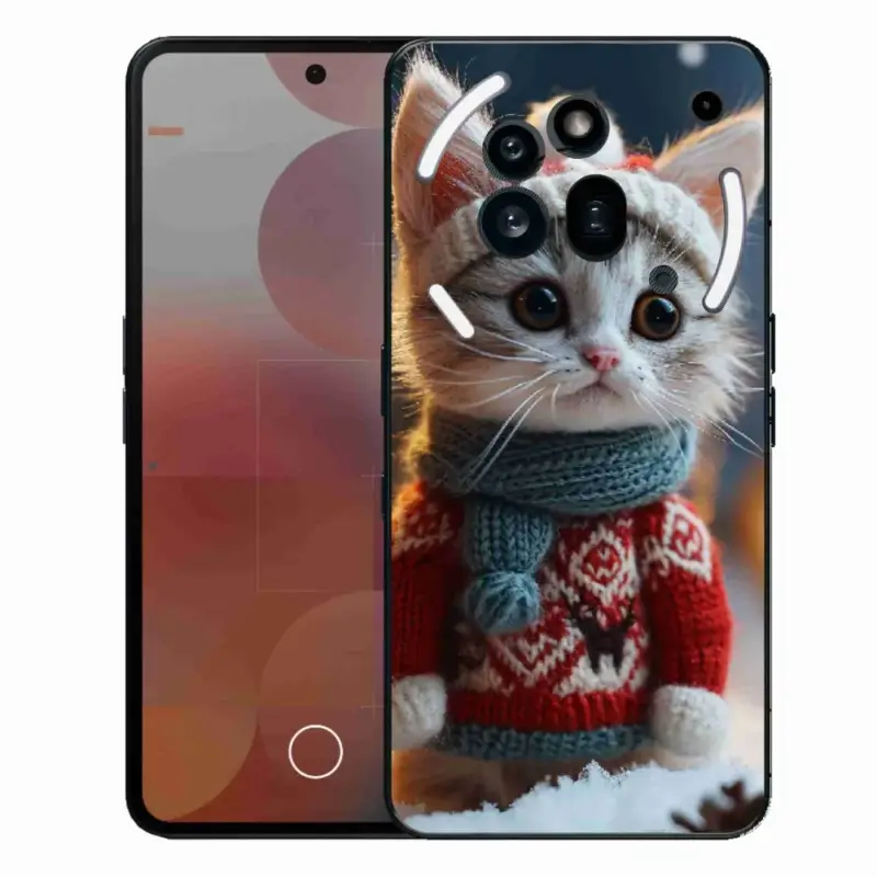Koupit Online Gelový kryt mmCase na Nothing Phone (3a) Pro - kotě ve svetru