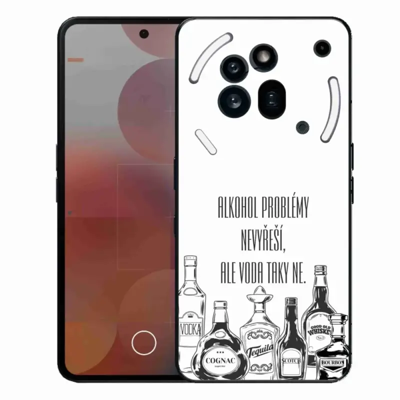 Cenově Výhodný Gelový kryt mmCase na Nothing Phone (3a) Pro - vtipný text bílé pozadí