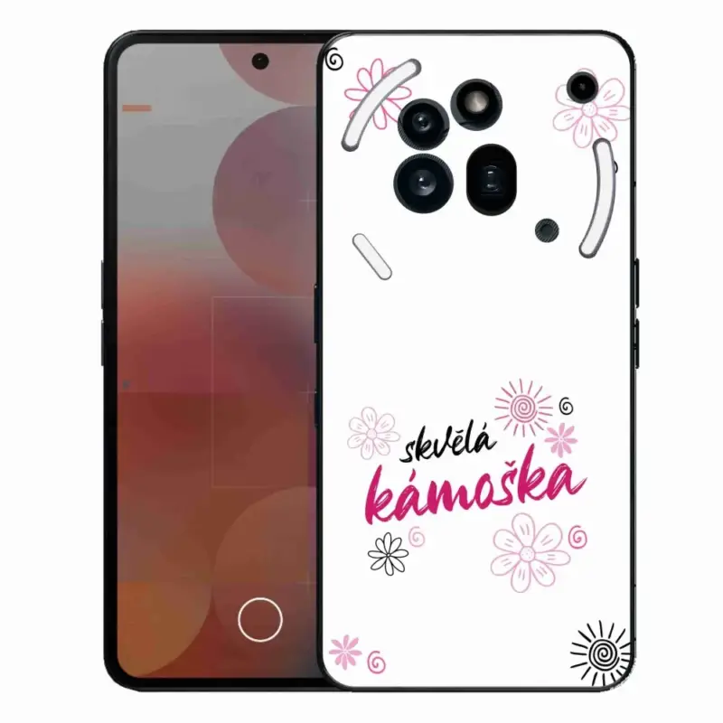 Gelový kryt mmCase na Nothing Phone (3a) Pro - skvělá kámoška bílé pozadí Ihned K Objednání