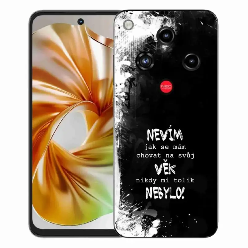 Gelový kryt mmCase na ZTE Nubia Focus 2 - vtipný text 14 černé pozadí Přímo Od Výrobce