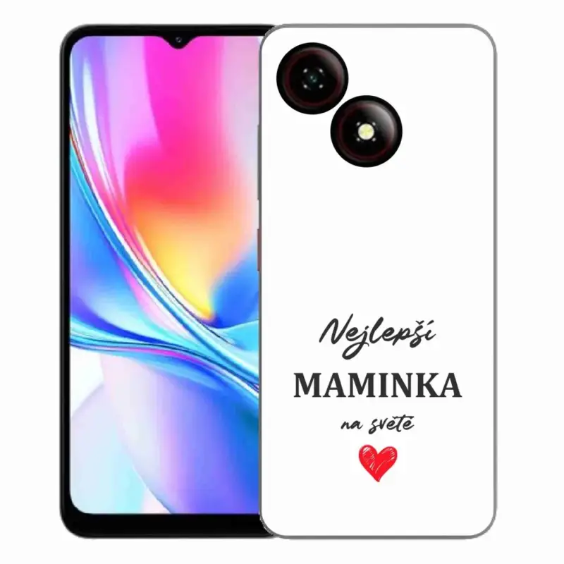 Gelový kryt mmCase na ZTE Blade A35E - nejlepší maminka 1 bílé pozadí Objednat Nyní