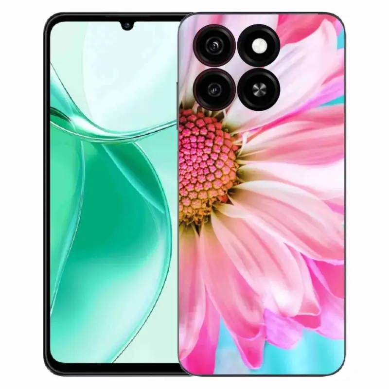 Gelový kryt mmCase na ZTE Blade A35 - růžová květina Značkový