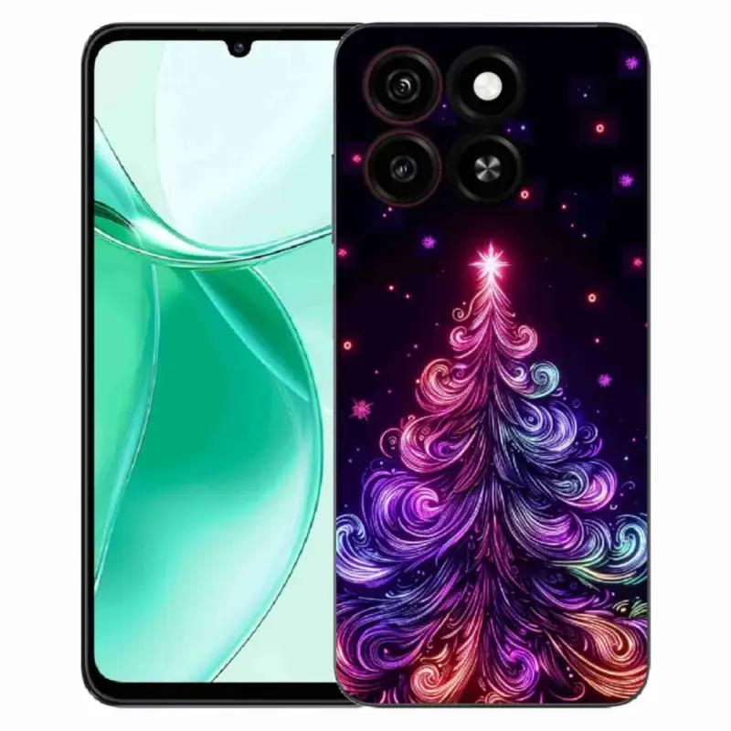 Gelový kryt mmCase na ZTE Blade A35 - neonový vánoční stromek 1 Dokud Zásoby Vydrží