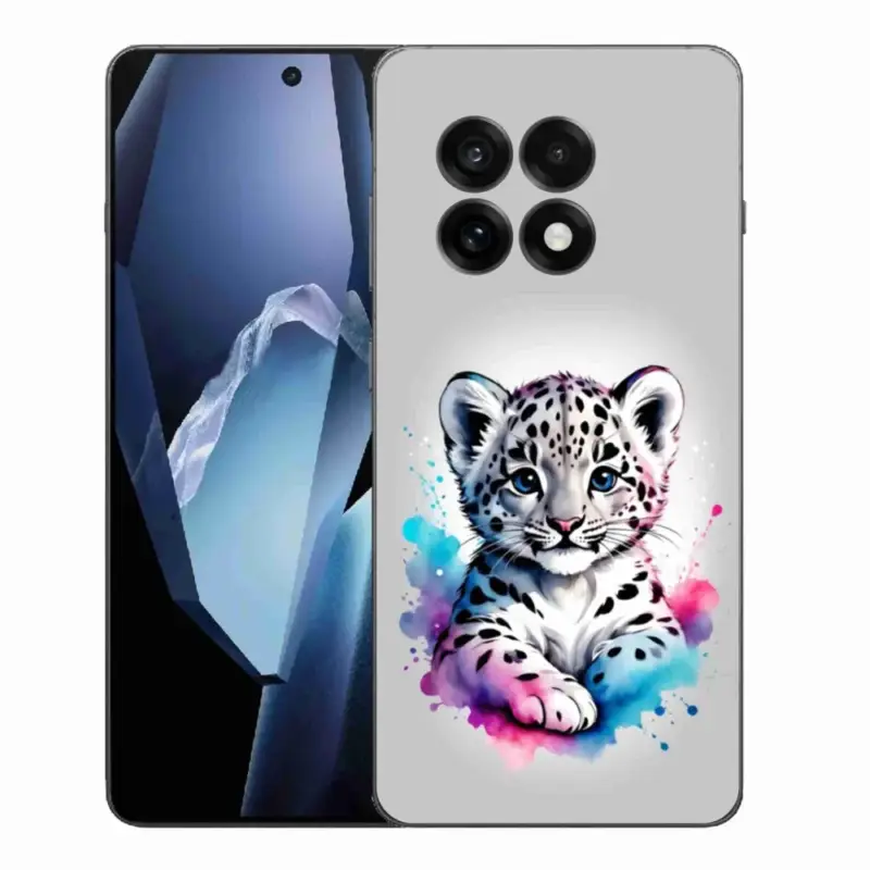 Gelový kryt mmCase na One Plus 13R - levhartí mládě Vysoce Kvalitní