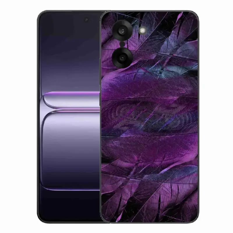Novinka Gelový kryt mmCase na One Plus Nord CE5 - fialová pírka
