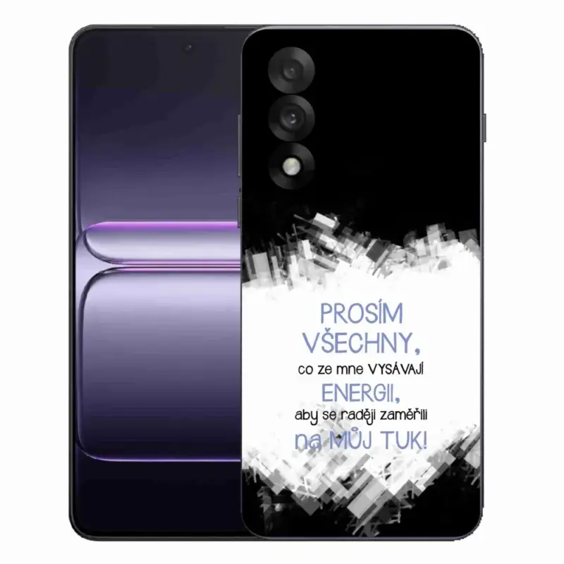 Nejlepší Cena Gelový kryt mmCase na One Plus Nord 5 - vtipný text 1 modrý