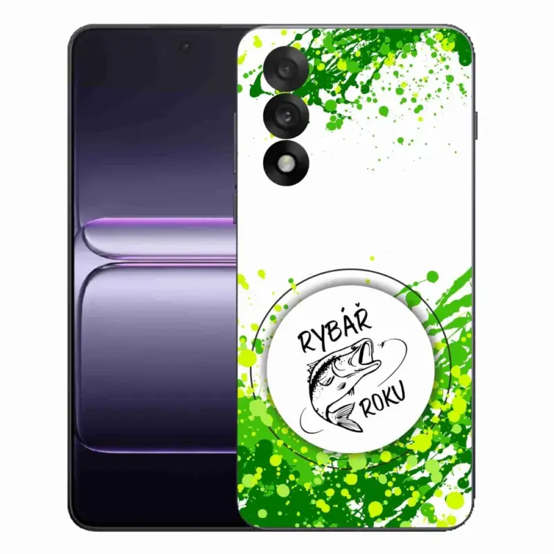 Gelový kryt mmCase na One Plus Nord 5 - rybář roku bílé pozadí Levný