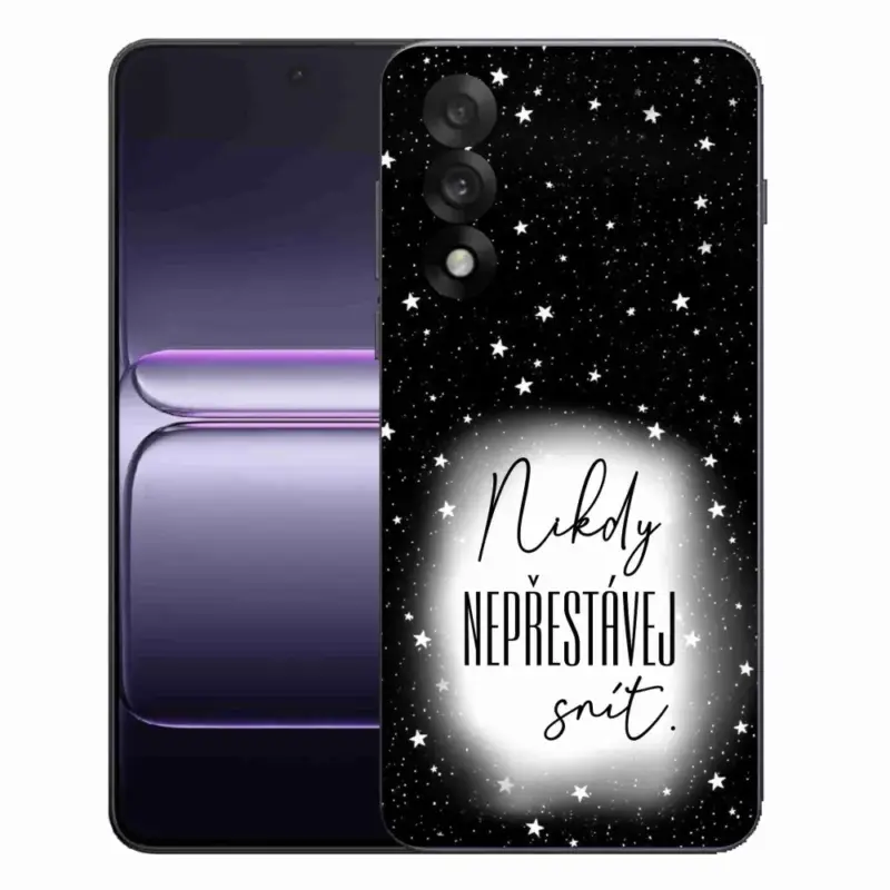 Gelový kryt mmCase na One Plus Nord 5 - citát 1 bíločerné pozadí Nová Kolekce