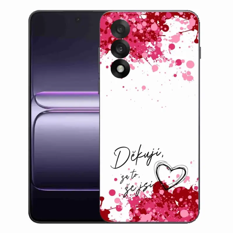 Gelový kryt mmCase na One Plus Nord 5 - zamilovaný text 2 bílé pozadí Sleva
