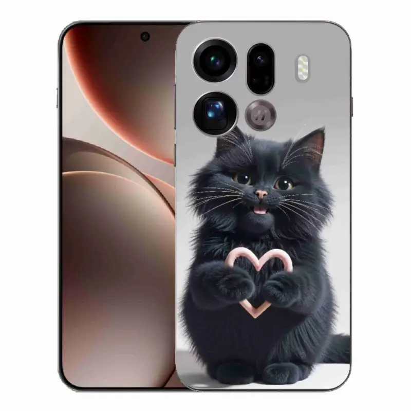 Gelový kryt mmCase na Oppo Find X9 Pro - kočičí láska 3 Ihned K Objednání