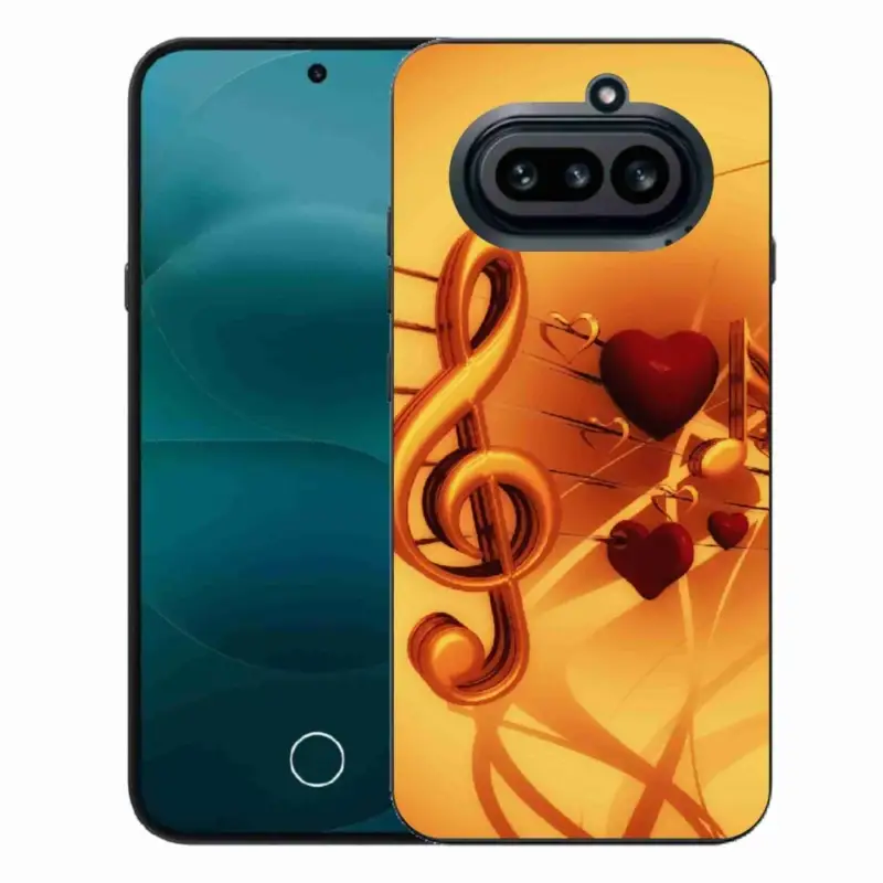 Gelový kryt mmCase na Nothing Phone (4a) - noty Značkový