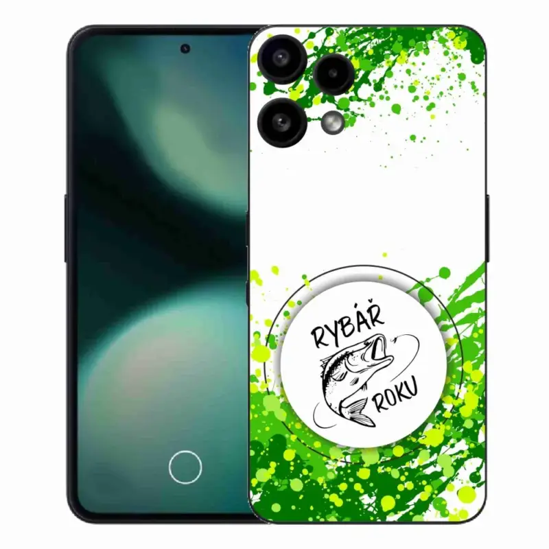 Speciální Cena Gelový kryt mmCase na Nothing Phone (3a) Lite - rybář roku bílé pozadí