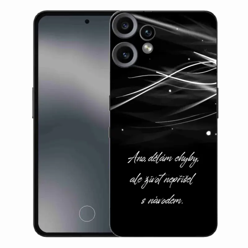 Expresní Doručení Gelový kryt mmCase na Nothing CMF Phone 2 Pro - citát černé pozadí