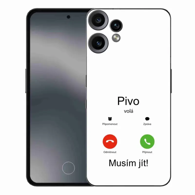 Gelový kryt mmCase na Nothing CMF Phone 2 Pro - pivo volá bílé pozadí Nová Kolekce