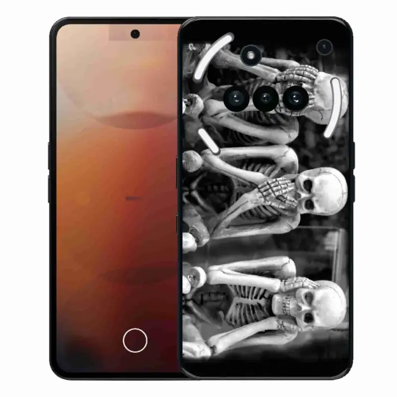 Gelový kryt mmCase na Nothing Phone (3a) - kostlivci Sezónní Sleva