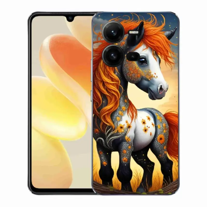 Omezená Nabídka Gelový kryt mmCase na Vivo X80 Lite - barevný poník