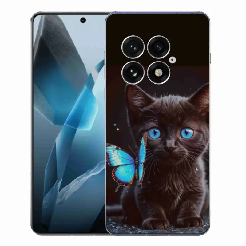 Gelový kryt mmCase na One Plus 13 - černé kotě 3 Expresní Doručení