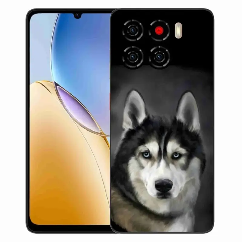 Gelový kryt mmCase na ZTE Blade A56 - husky Oblíbený