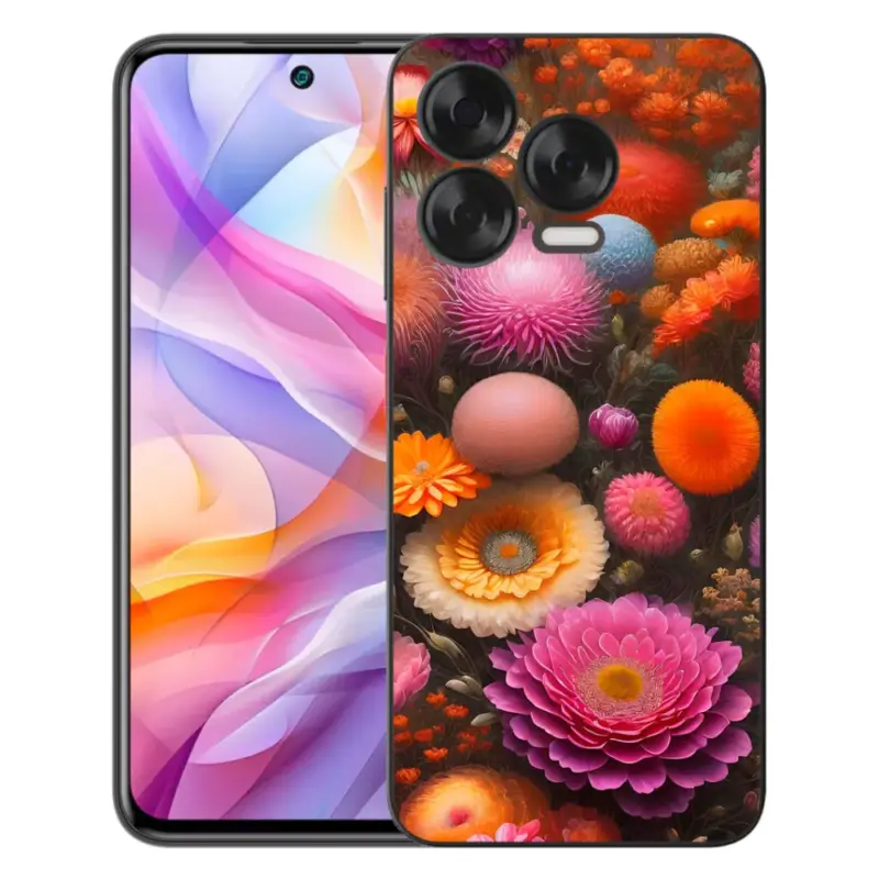 Gelový kryt mmCase na ZTE Blade V70 Vita - květinová kompozice Víkendová Akce