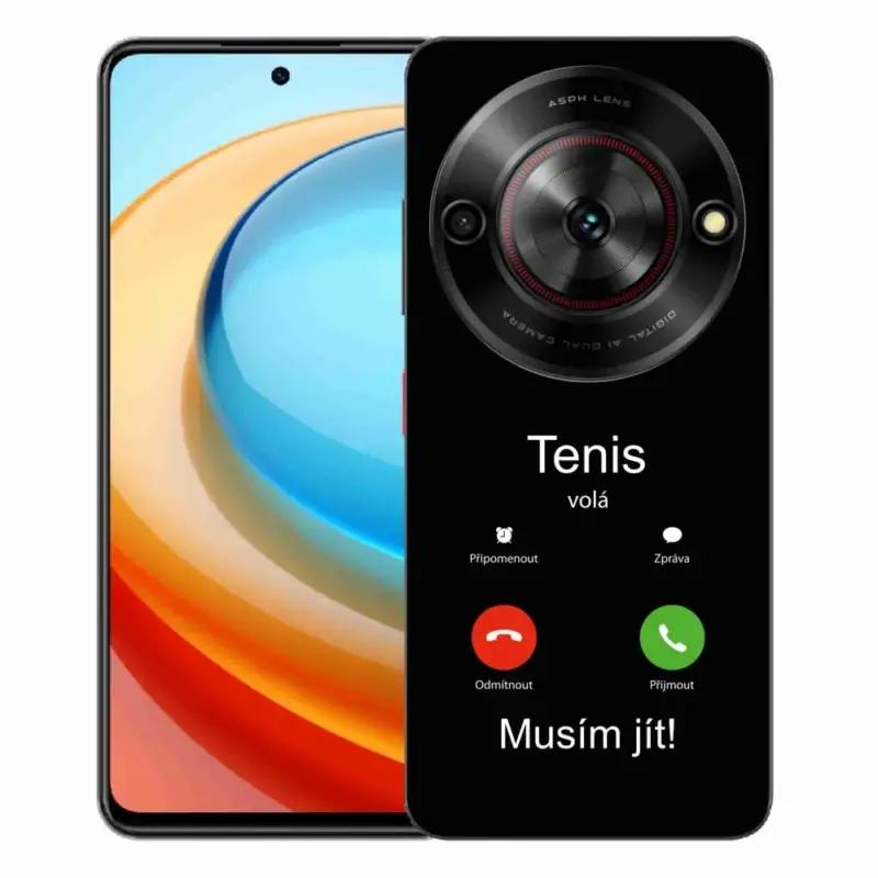 Gelový kryt mmCase na ZTE Blade A75 - tenis volá černé pozadí Odeslání Ihned