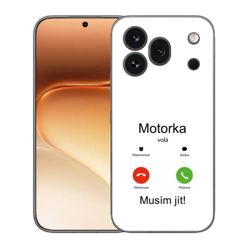 Nejlepší Cena Gelový kryt mmCase na Honor 600 Pro - motorka volá bílé pozadí