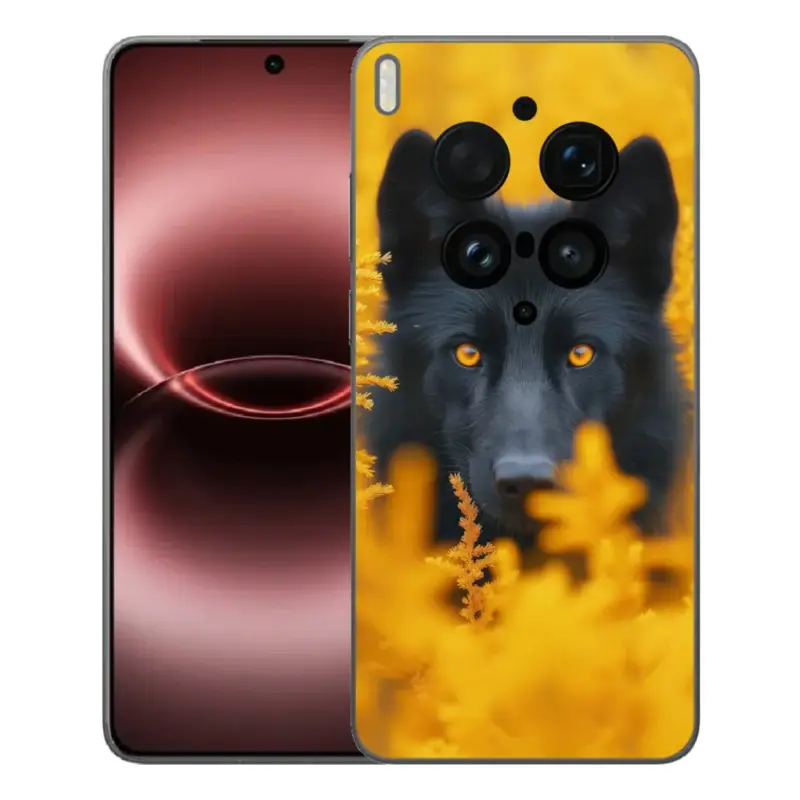 Nejlepší Cena Gelový kryt mmCase na Vivo X300 Ultra - černý vlk 2