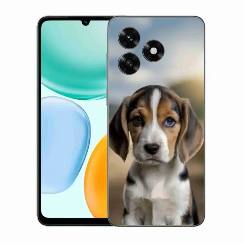 Gelový kryt mmCase na Honor X5c Plus - roztomilý bígl Víkendová Akce
