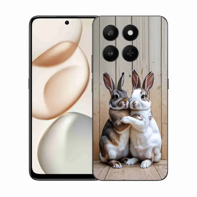 Gelový kryt mmCase na Honor 400 Smart 5G/4G/Honor X7d - králičí pár Cenový Hit