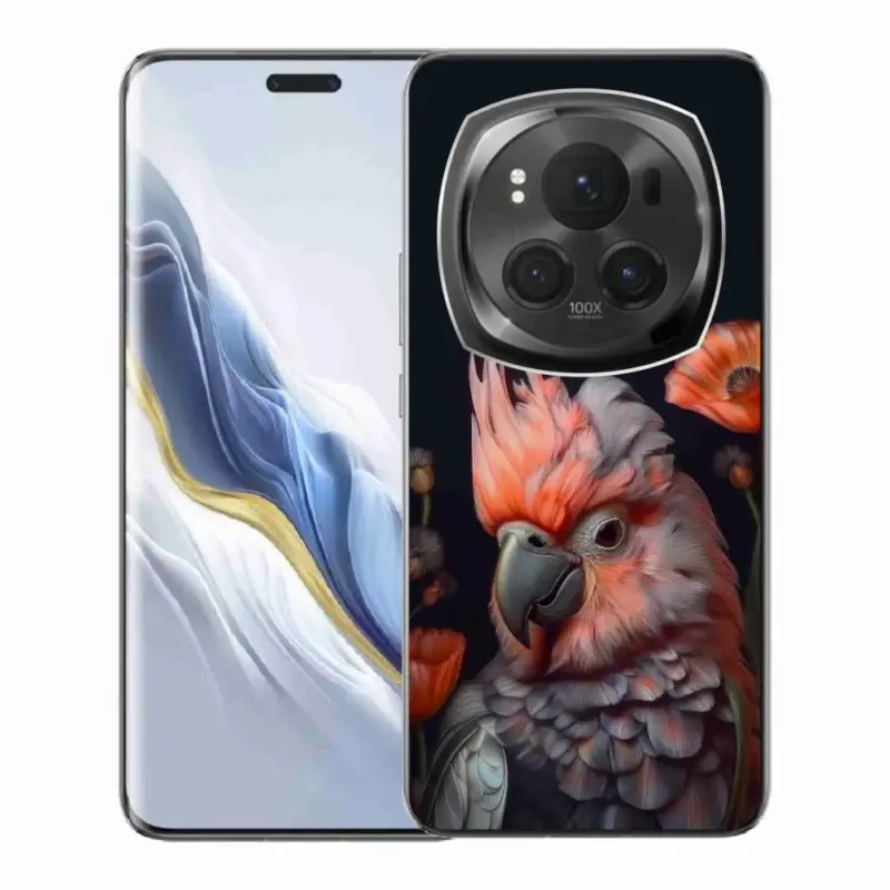Gelový kryt mmCase na Honor Magic 6 Pro 5G - papoušek kakadu v barvách Horká Nabídka