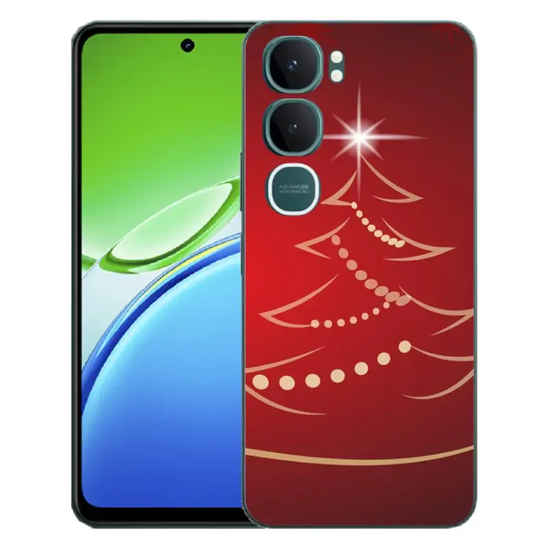Gelový kryt mmCase na Vivo Y21d - kreslený vánoční stromek Sezónní Sleva