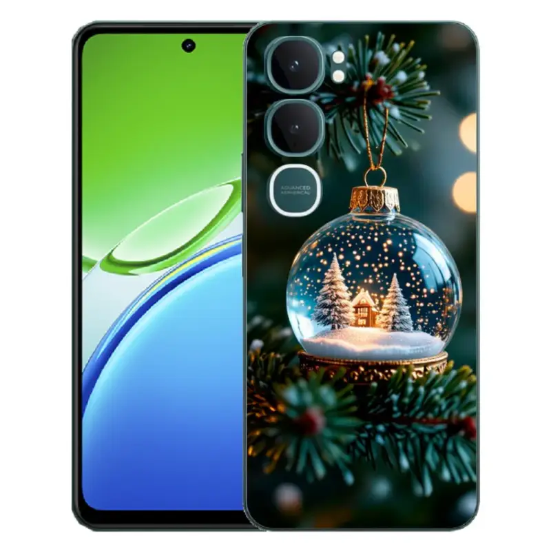 Gelový kryt mmCase na Vivo Y21d - vánoční koule 2 Rychlé Dodání