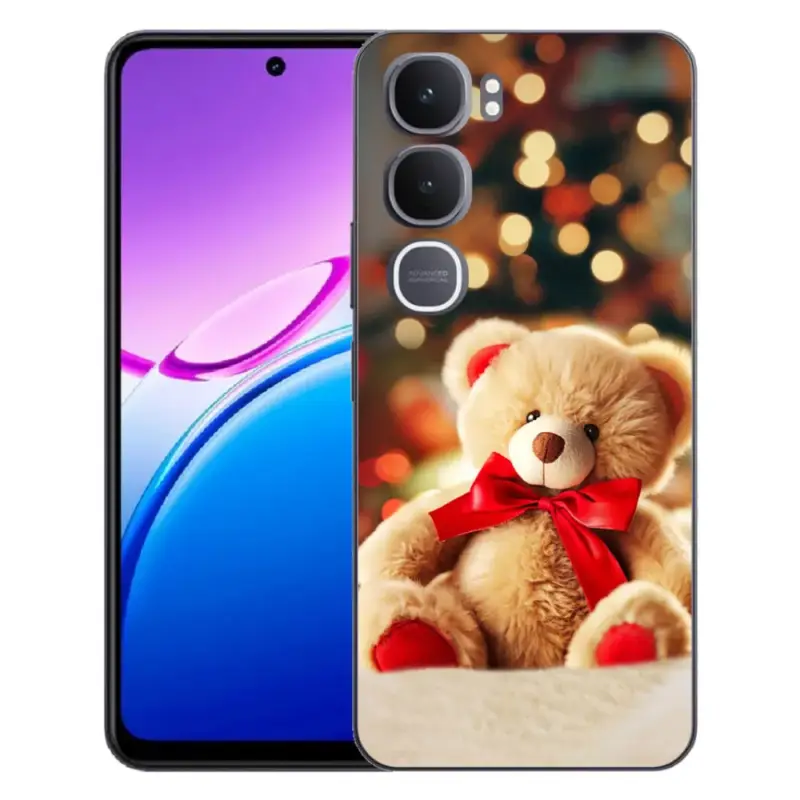 Gelový kryt mmCase na Vivo Y31 5G - plyšový medvídek Autentický