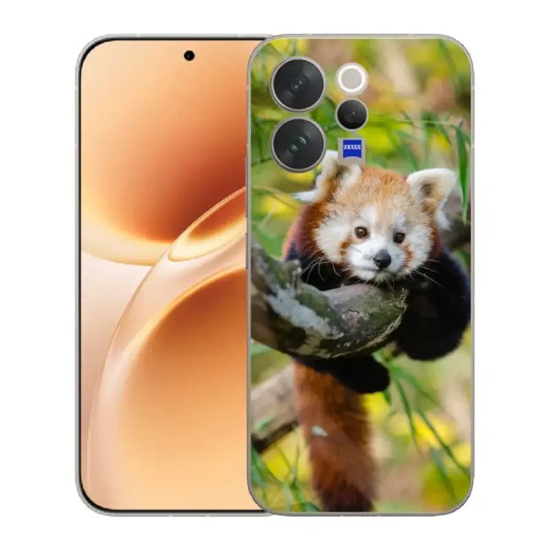 Cenově Výhodný Gelový kryt mmCase na Vivo V70 - panda červená